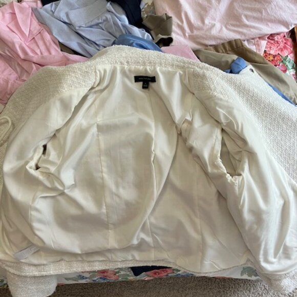 Ivory Ann Taylor Moto Jacket size 16 - Picture 3 of 5